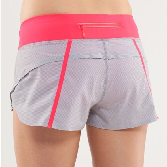 SPECIAL EDITION Lululemon Run Lightweight Low-rise Lined Short Pink Grey 6 NWOT - Picture 3 of 13